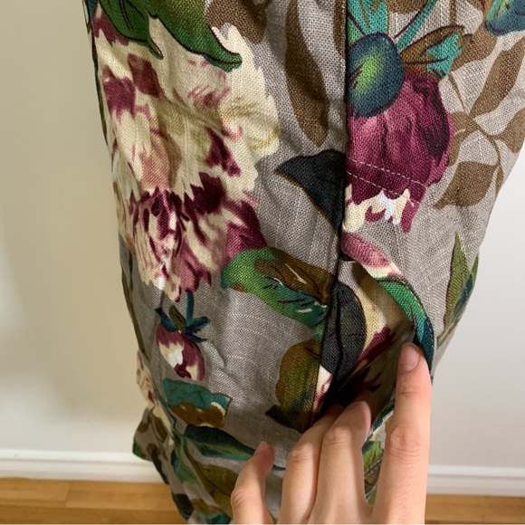 Floral print Linen Summer Dress / top - Picture 12 of 14